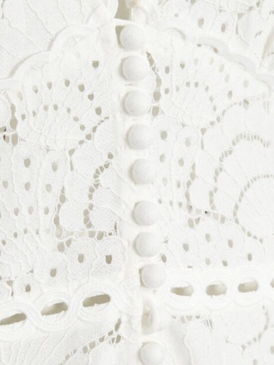 ACLER Cookes White Lace High-Low Dress US 6 - Picture 4 of 8